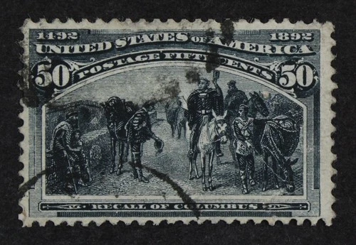 CKStamps: US Stamps Collection Scott#240 50c Columbian Used