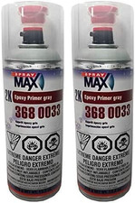 Spray Max 3680033, 2K Epoxy Rust-Cure Primer, Gray, Aerosol (2)