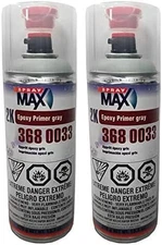 Spray Max 3680033, 2K Epoxy Rust-Cure Primer, Gray, Aerosol (2)