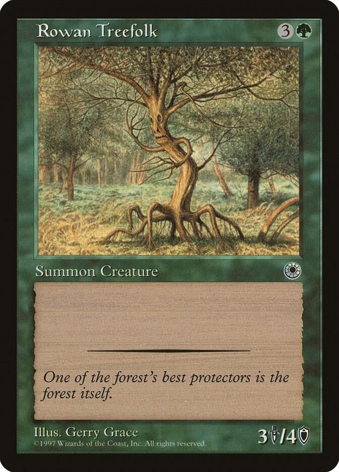 Rowan Treefolk Common Portal Magic: The Gathering Lightly Played