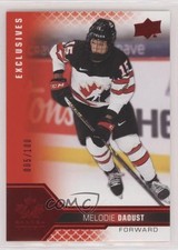 2022 Team Canada Juniors Women's WC UD Exclusives 5/100 Melodie Daoust #48 h6w