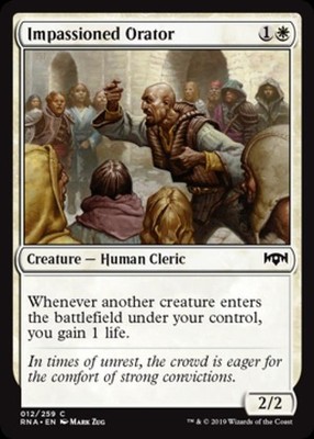 Impassioned Orator - Light Play MTG Ravnica Allegiance