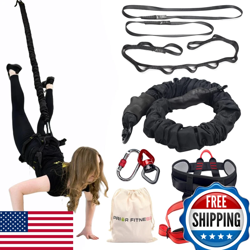 Prior Fitness Bungee Fitness Set Professional 4D Flying Exercise Bungee Kit