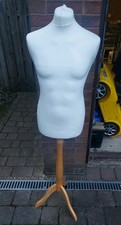 Tailors Dummy Male White Dressmakers Retail Display Fashion Mannequin ❤