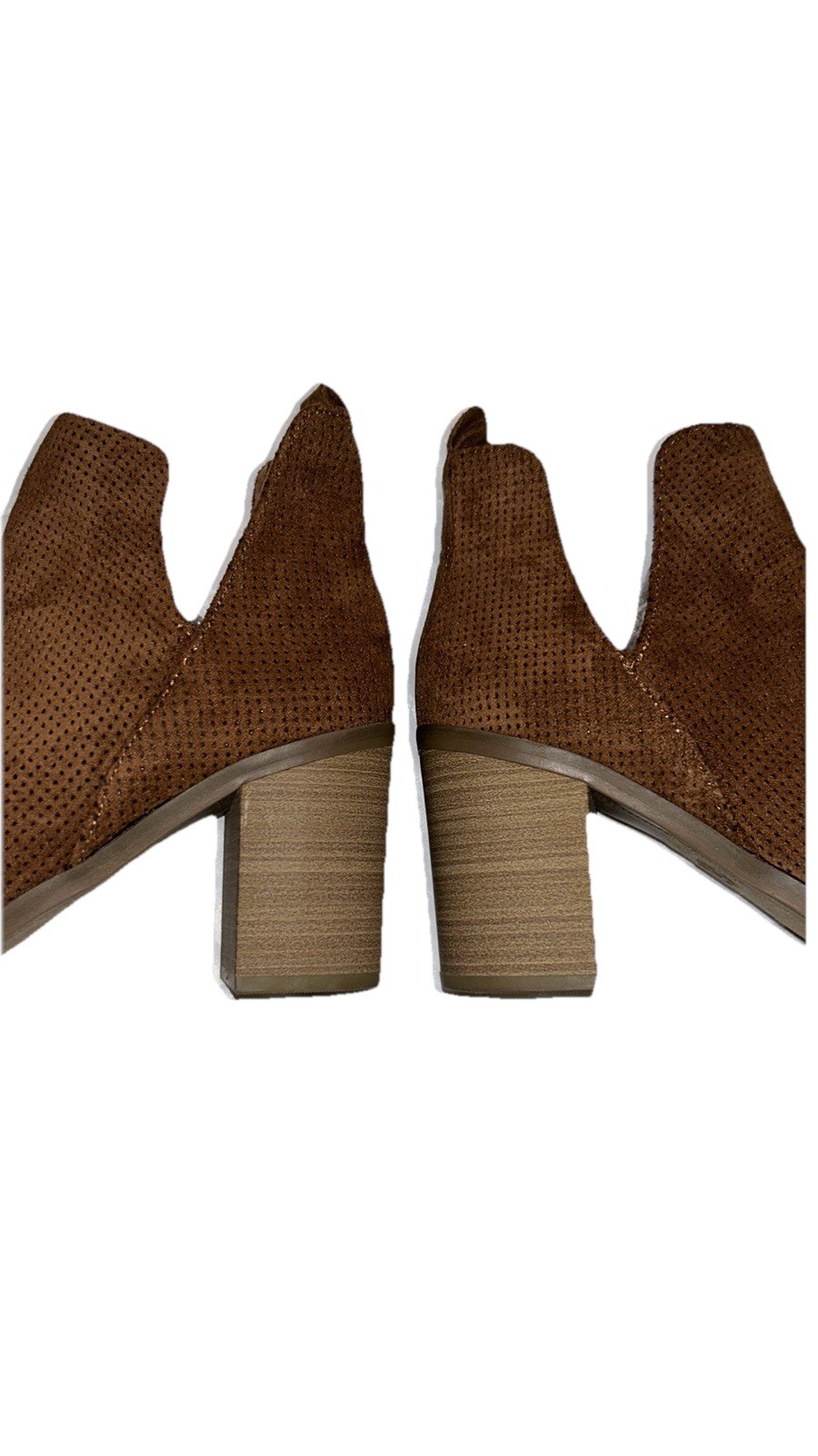 Universal Thread Split Shaft Perforated Peep Toe … - image 3