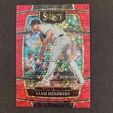 Liam Hendricks 2022 Panini Select Red Disco Prizm #64 Chicago White Sox