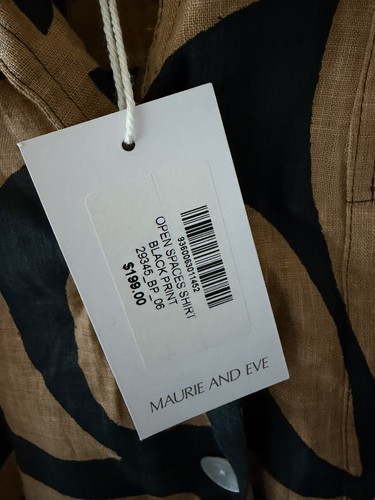 Maurie & Eve 100% Linen Co Ord Shirt and Shorts Set size 8 - Picture 8 of 8