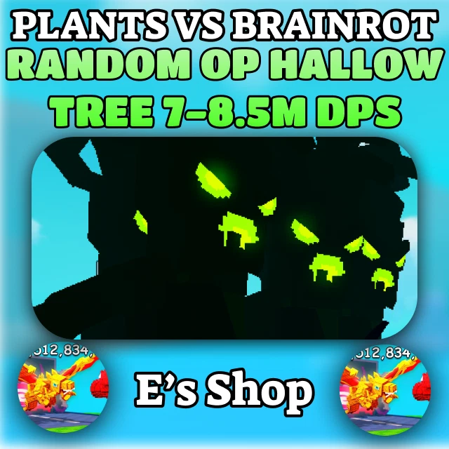Huge Neon Hallow Tree 7M+ DPS LVL 10 | Plants Vs Brainrots | Cheapest 🔥