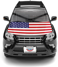  American Flag Car Hood Cover 63"X47" 160X120 Cm   USA Stars  Stripes Decora