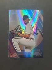 Edward Cabrera 2022 Absolute Blue Spectrum Rookie Card #87/999 Miami Marlins . rookie card picture