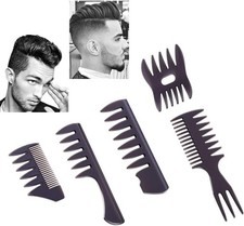 Styling Hair Comb Set Salon Barber Hairstylist Comb 5 Pack Professional Hair