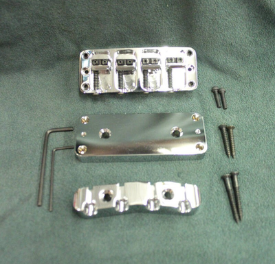 #ad #ad Unused WARWICK Type Bridge Tailpiece Machined Brass Chrome $174.99