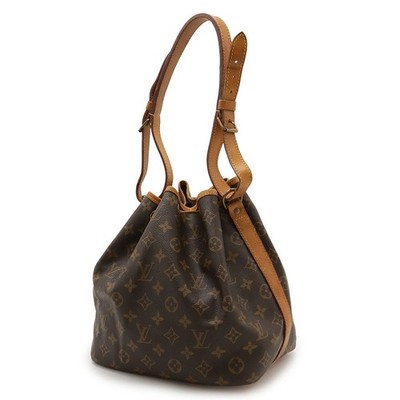 本物 ルイヴィトン LOUIS VUITTON LV プチノエ モノグラム ショルダーバッグ ブラウン M42226 Petit Noe ビトン バッグ 中古 LOUIS VUITTON（ルイ・ヴィトン） プチノエ ショルダーバッグ