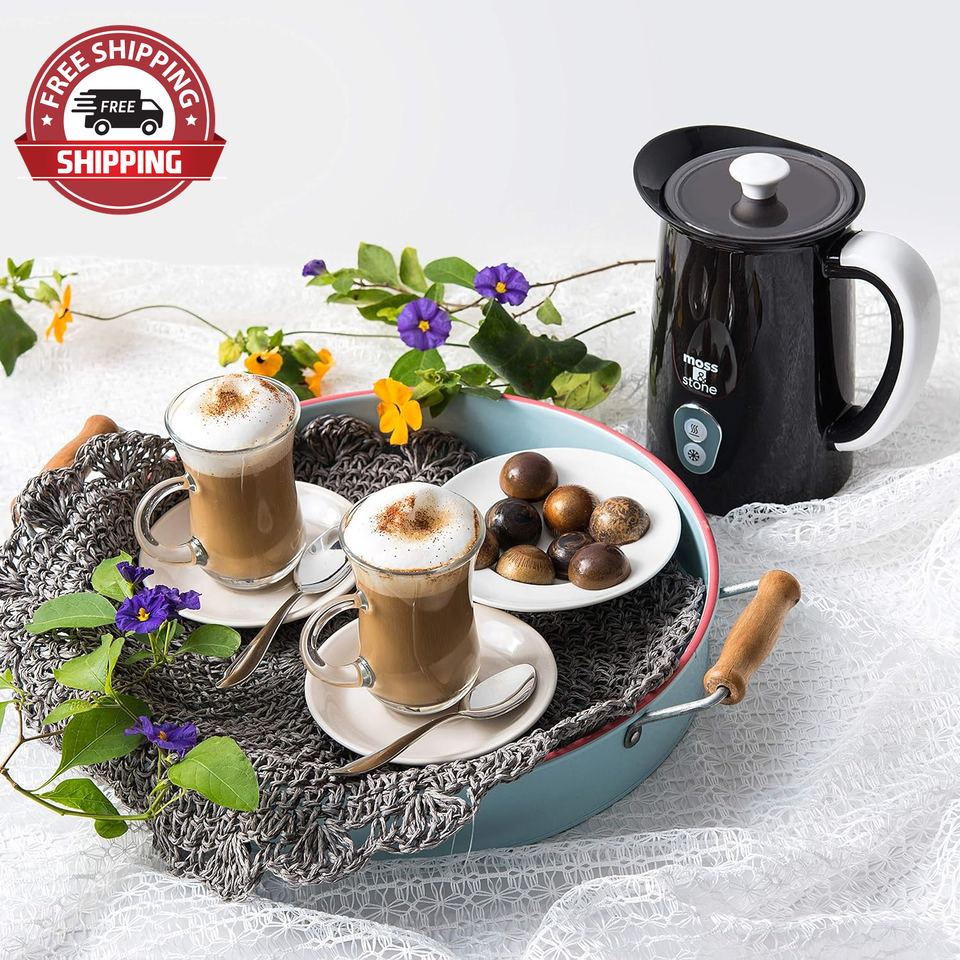 Electric Milk Frother for Making Latte, Cappuccino, Hot Chocolate