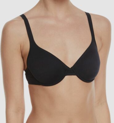 $150 Lise Charmel Women's Black Sensation Adjustable Plaisir Molded-Cup Bra 32D