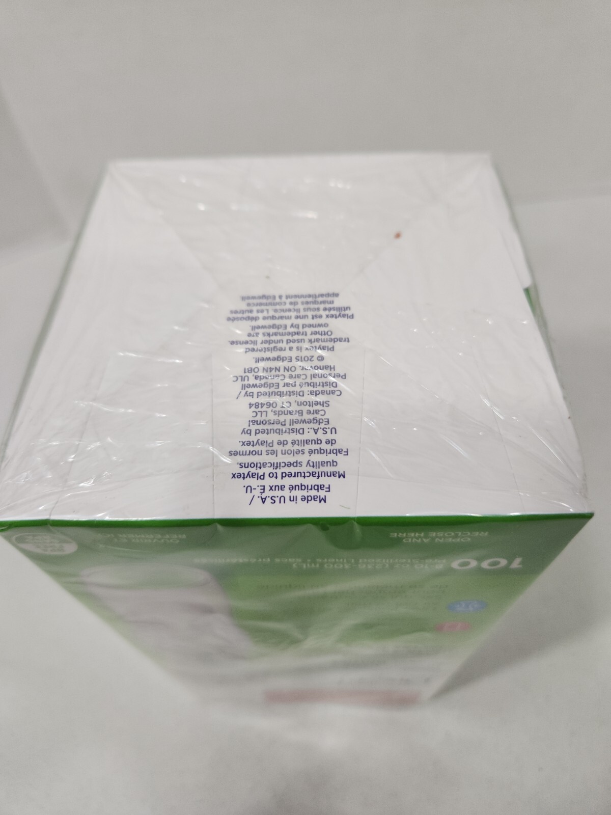 Playtex Baby Drop-Ins Nurser Bottles Liners Clear 100 Count 8-10 Ounces