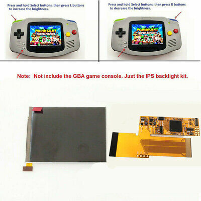 Game Boy Advance SP IPS V2 LCD Screen Kit (White)