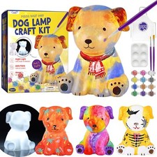 Paint Your Own Dog Lamp Kit Art Supplies Arts  Crafts Kit Painting kit for K...
