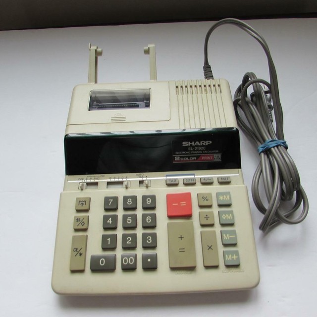 SHARP EL2192C Electronic Printing Calculator eBay