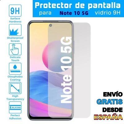 TODOTUMOVIL Protector de Pantalla para Xiaomi Redmi Note 10 5G Cristal Templado Vidrio
