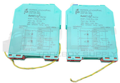 LOT OF 2 PEPPERL + FUCHS KHP-102/EX-2A SAFE TRIP BARRIER