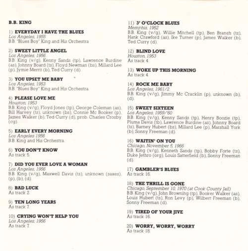 B.B. King - King Of The Blues Guitar CD Comp 3339 - Bild 4 von 4
