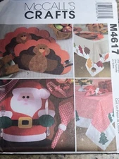 🦋 McCALL'S #M4617-HOLIDAY - THANKSGIVING - CHRISTMAS TABLE SETTINGS PATTERN FF
