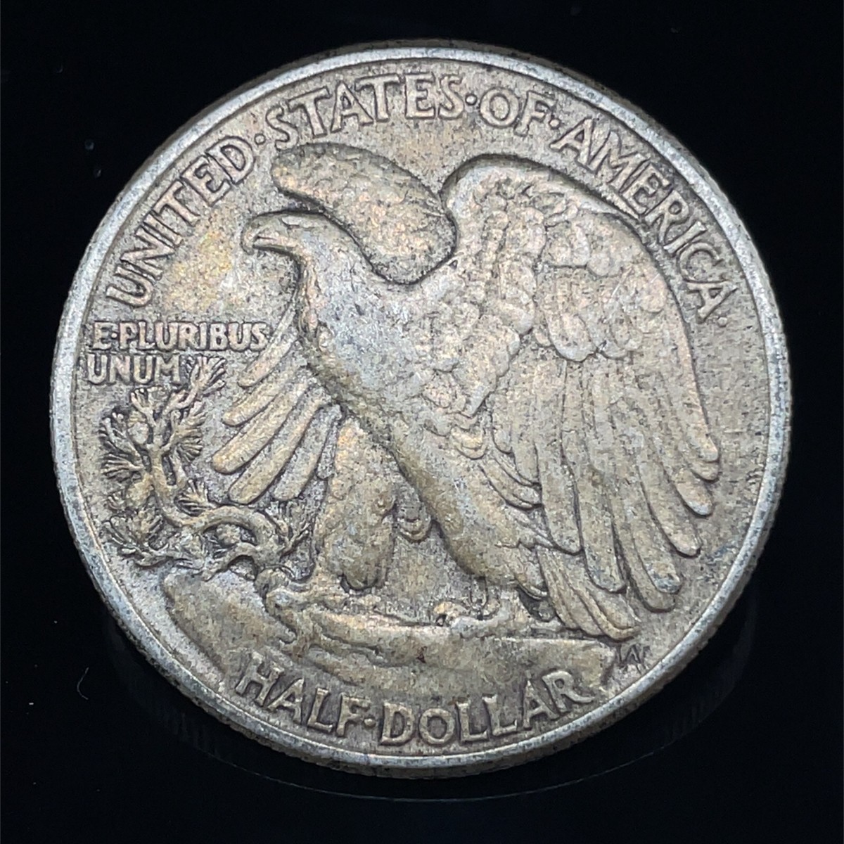 1945 Walking Liberty 90% Silver AU/UNC. Half Dollar 50 Cent Coin