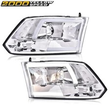 Chrome Led Drl Projector Headlights Fit For 2009-2012 Dodge Ram 1500 2500 3500