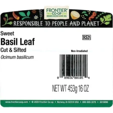 Frontier Basil Leaf, Sweet-Imported, C/S 16 oz.  05/2026