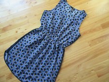 Aqua S Black Multi Polyester Mini Lined Dress Great Condition So.. Cute!