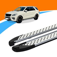 Seitenschweller passend für Mercedes ML W166ab06/2011-02/2015 SOMA Silber ABE