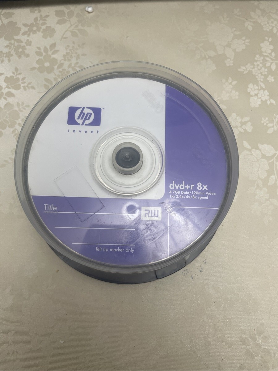 HP DVD+R 8x 25 Pack NEW IN BOX | eBay