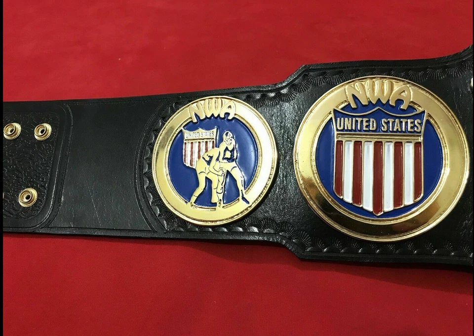 Cinturón Campeonato Peso Pesado de Estados Unidos 4 mm Zinc | 24KT | Cuero Floppy Real Foto 4 de 4