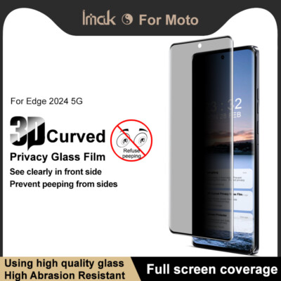 KeHowy Privacy Pellicola Protettiva per Motorola Edge 50 Fusion, [2 Pezzi] [9H Durezza] [Anti-Graffio] [Senza Bolle] Protezione Schermo, Anti-Spy Vetro Temperato per Motorola Edge 50 Fusion