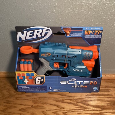 Nerf Elite 2.0 Volt SD-1 Blaster -- 6 Official Nerf Darts, Light Beam