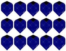 5 Sets XQMAX Grid 100 Micron Standard Dart Flights – Ships w/ Tracking – Blue