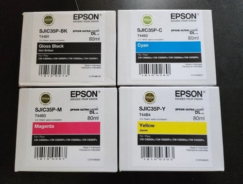 GENUINE Epson 4 Pack SJIC35P-C Ink for ColorWorks CW-C4000u (Gloss) - 第 1/1 張圖片