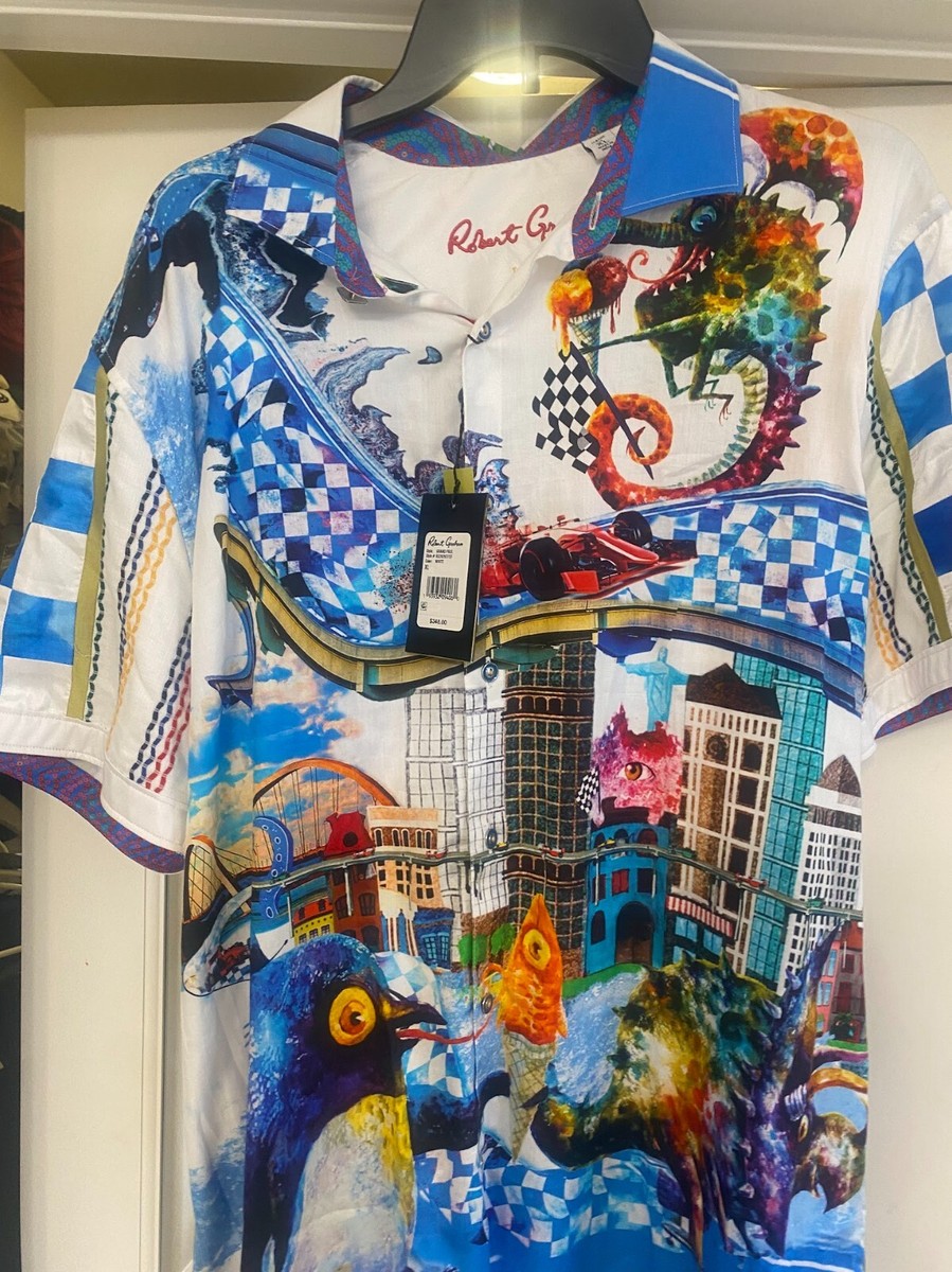 Robert Graham Grand Paul Sport Shirt Mens XL NEW