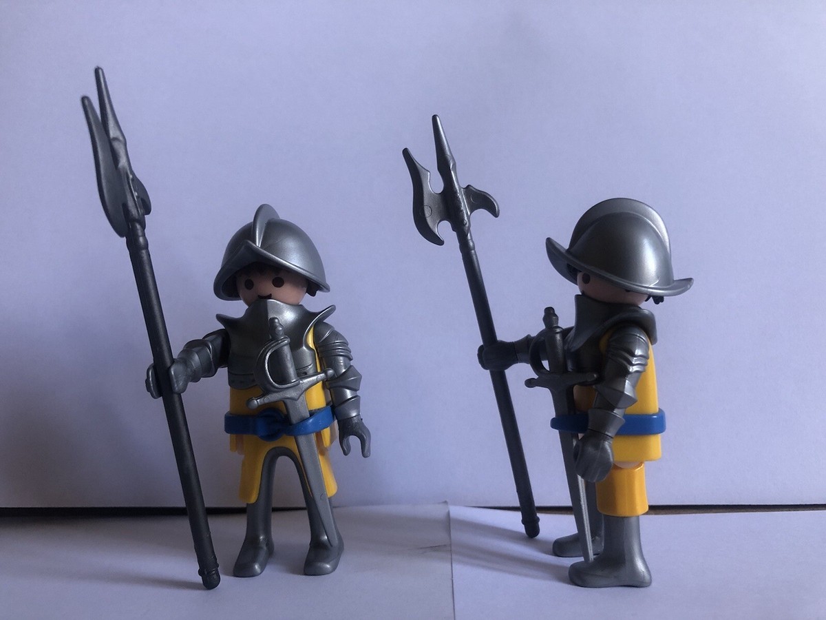 PLAYMOBIL CHEVALIER DU Griffon Noir Knight Croisé Château Custom