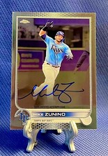 Mike Zunino 2022 Topps Chrome Veteran Autographs #CVA-MZ Tampa Bay Rays All Star