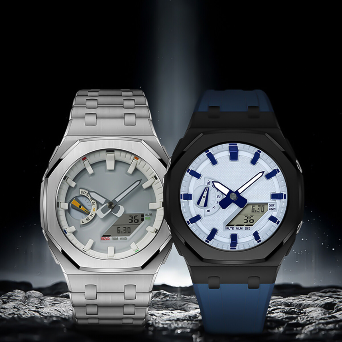 CasiOak Mod Kit Stainless Steel Case Metal Band For GA2100/GA2110
