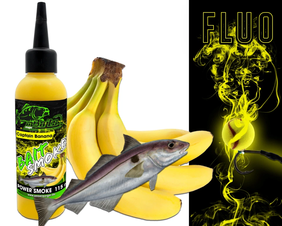 ANGEL-BERGER Magic Baits Power Smoke Captain Banana Baitsmoke Bait Smoke Lockstoff Booster...