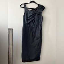Marc By Marc Jacob Deep Navy Silk Asymmetrical Dress