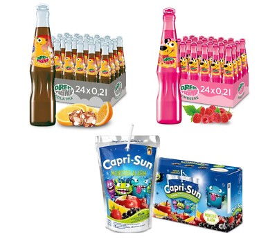 Dreh & Trinke: Cola Mix, Himbeere à 6 x 0,2l & Capri-Sun Monster Alarm 10 x 0,2l