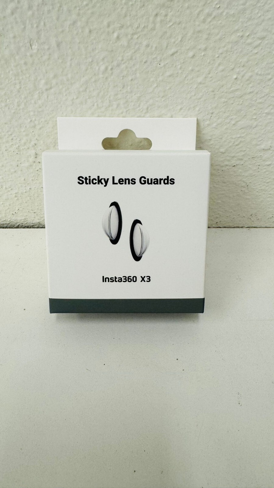 Insta360 X3 Sticky Lens Cap protecting both of your lenses and sticks