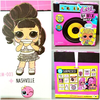 LOL Doll Surprise NASHVILLE REMIX Hair Flip goals ball SEALED