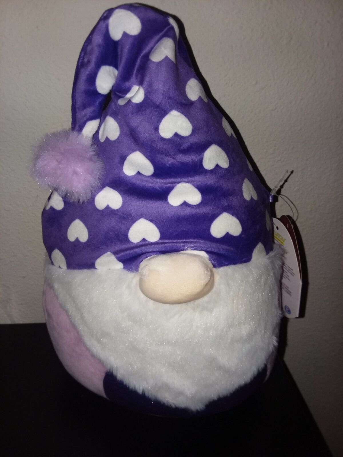Squishmallow Nefen 8” Gnome, Purple Heart Valentines Day 2022  FREE SHIPPING