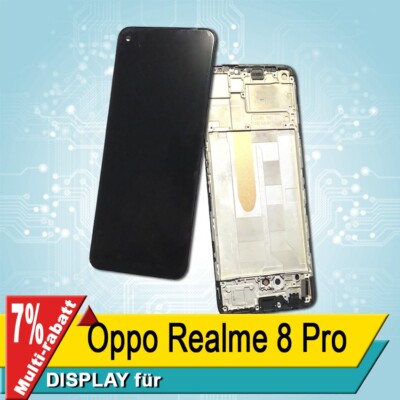 Display Für Oppo Realme 8 Pro  Bildschirm INCELL Schwarz Rahmen