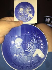 Bing and Grondahl  Jule After 1978 Christmas Plate Denmark. WITH BOX 